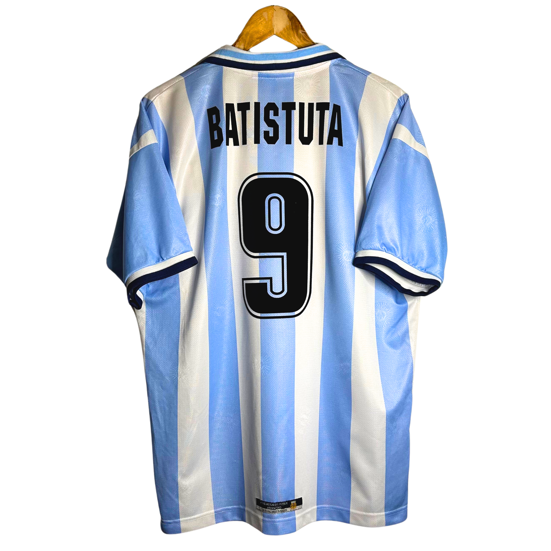 1999 Argentina Home Shirt “Batistuta 9” - L