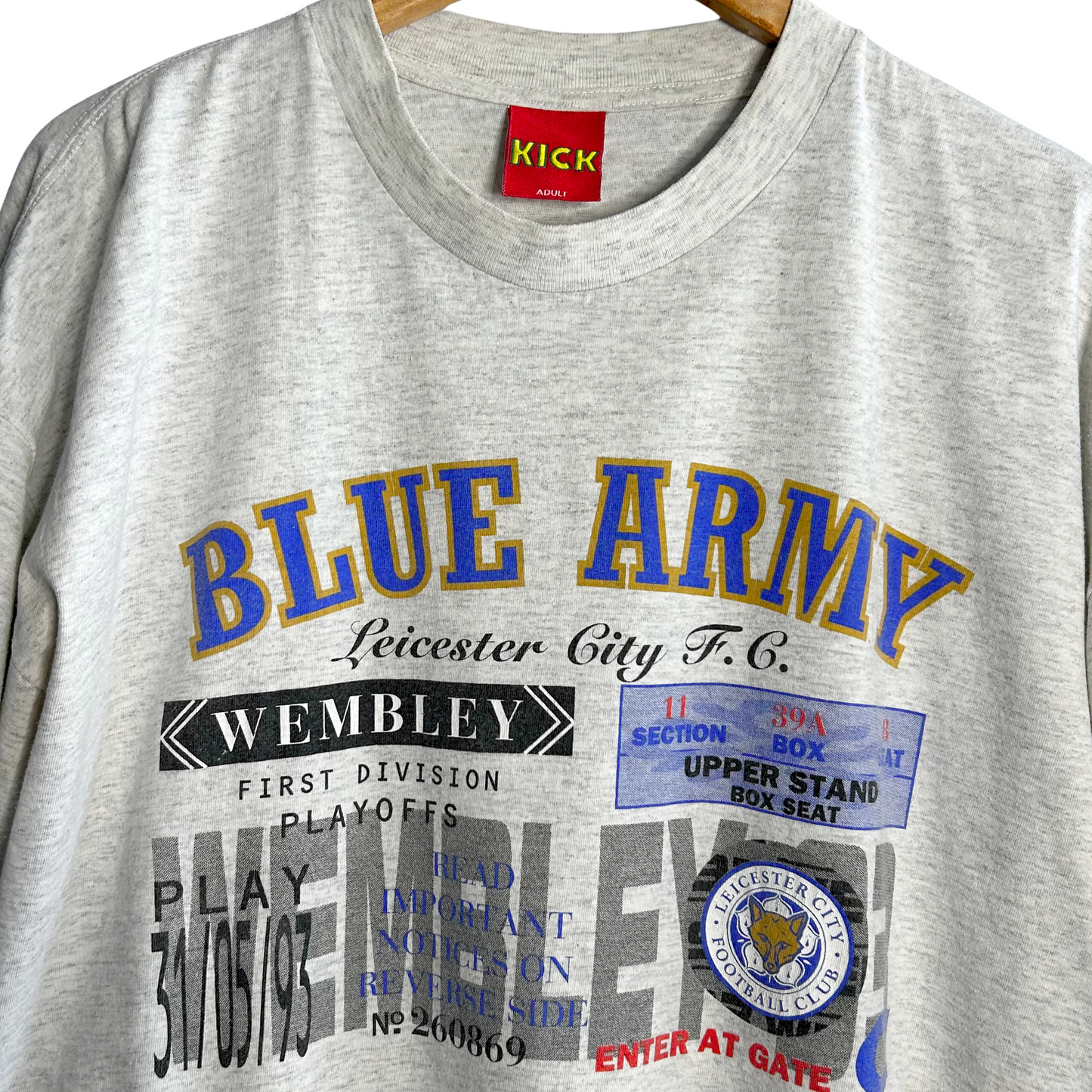 1992-93 Leicester City Graphic Tee - XL