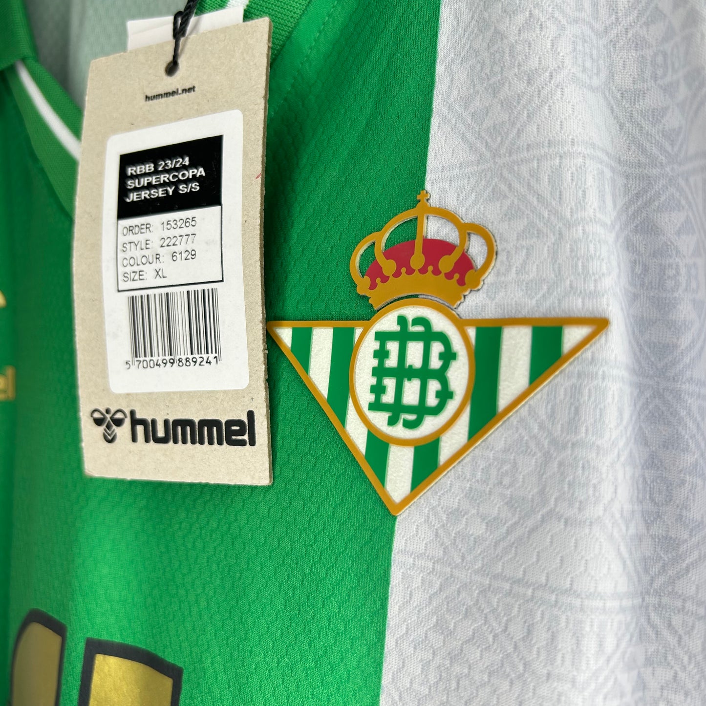 2022-23 Real Betis Fourth Shirt - XL - BNWT