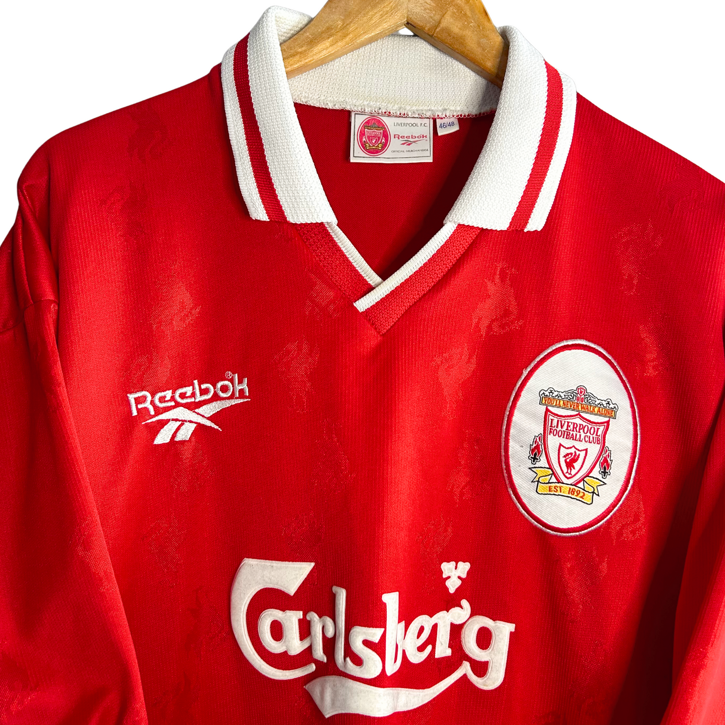1996-98 Liverpool Home Shirt “Redknapp 11” - XL