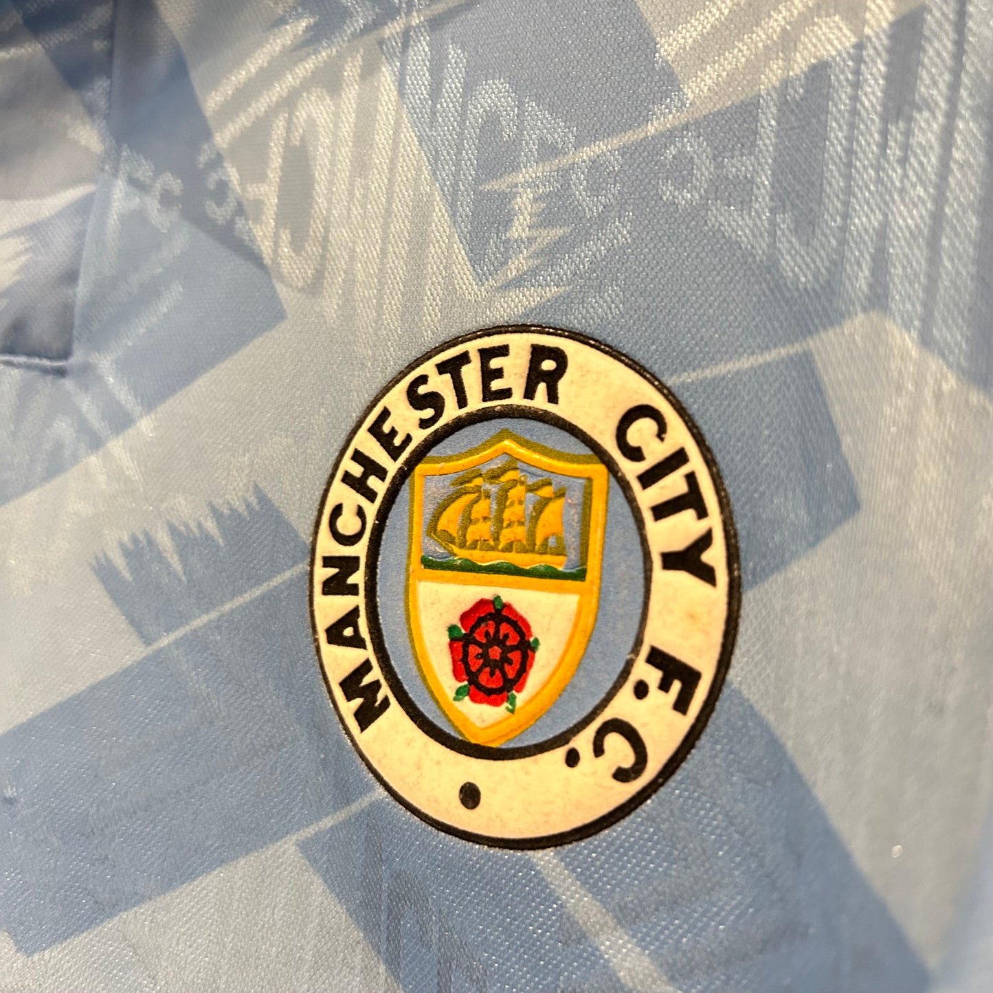 1991-93 Manchester City Home Shirt - XL