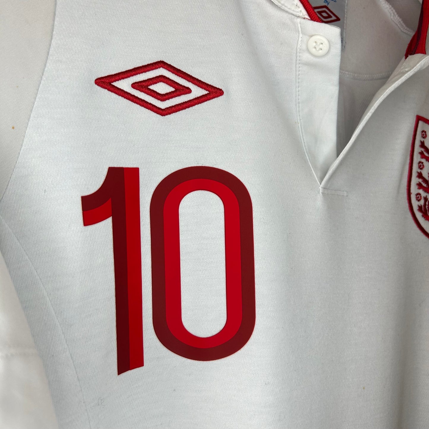 2012 England Home Shirt - Excellent - Small - Rooney 10