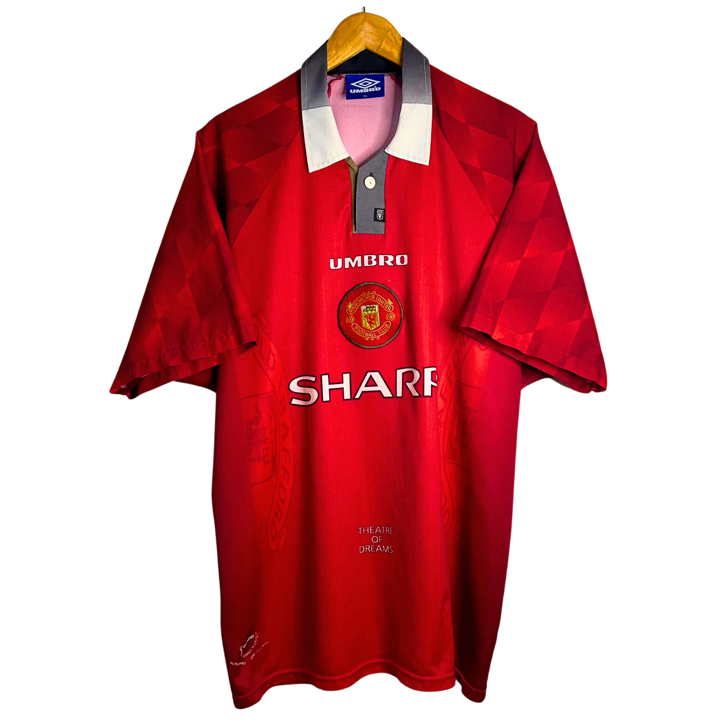 1996-98 Manchester United Home Shirt - XL