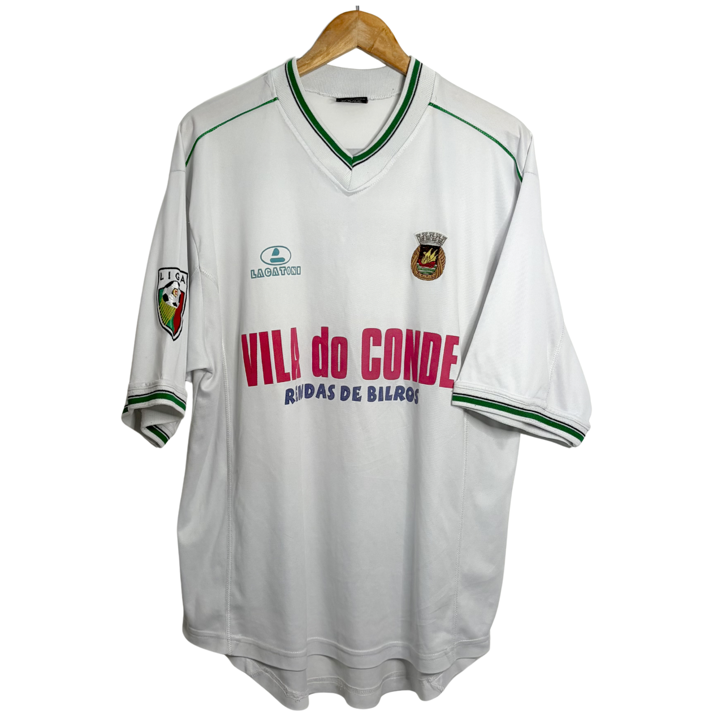 2000-01 Rio Ave Match Worn Away Shirt “Alercio 7” - XL