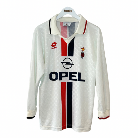 1995-97 AC Milan L/S Away Shirt - Medium - Weah 9