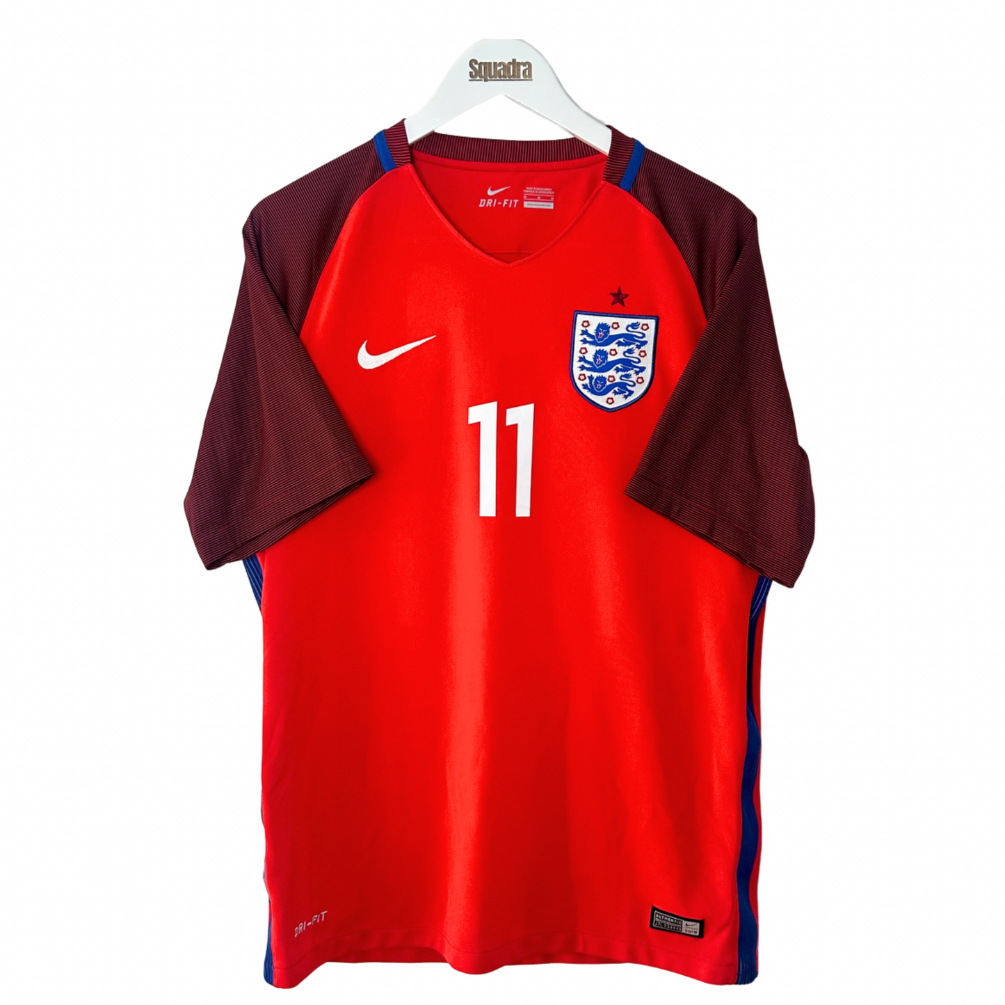 2016 England Away Shirt - Medium - Vardy 11