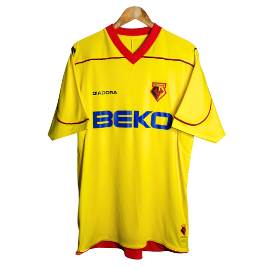 2008-09 Watford Home Shirt - L