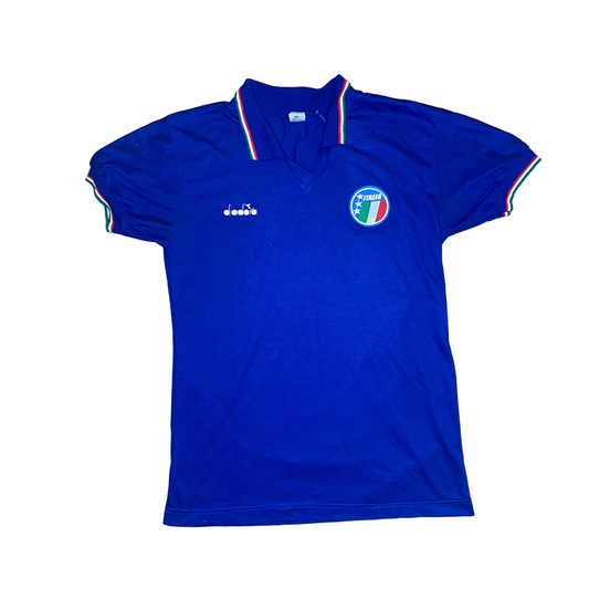 1986 Italy Home Shirt - Excellent - Medium/XL