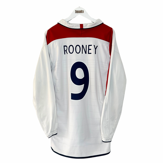 2004 England Home Shirt L/S - XL - Rooney 9