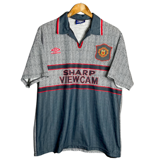 1995-96 Manchester United Away Shirt - L
