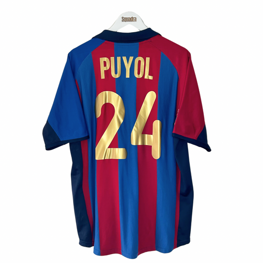 2001-02 Barcelona Home Shirt - Large - Puyol 24