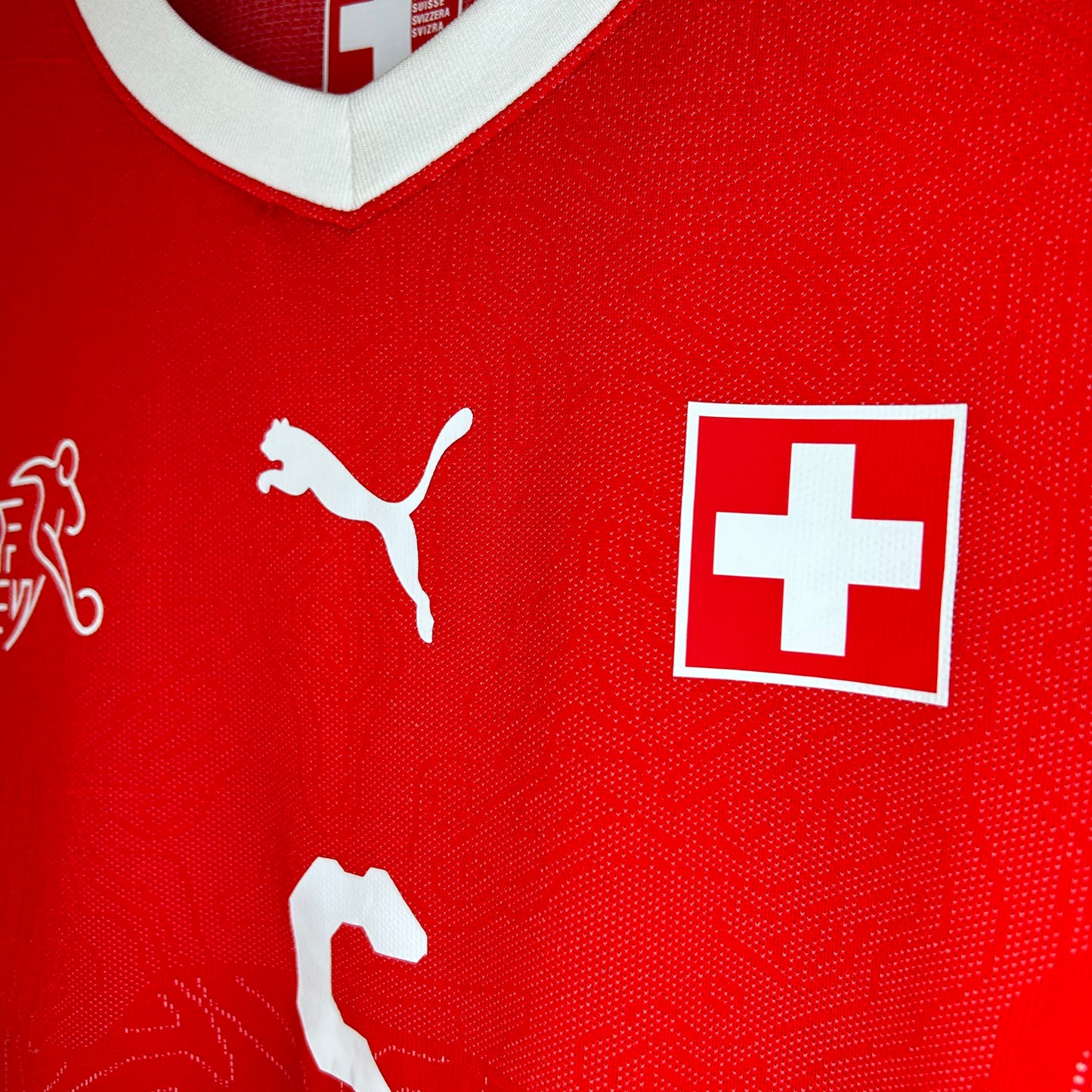 2018 Switzerland Player-Spec Home Shirt - L/XL - Akanji 5