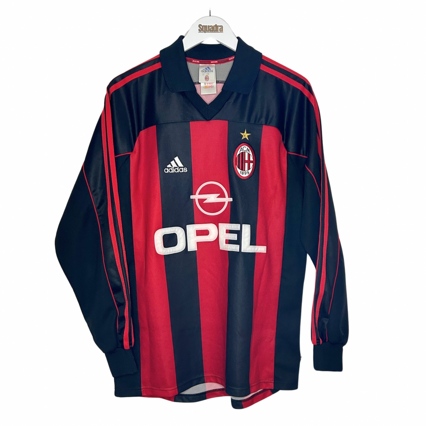 2000-01 AC Milan Player-Spec Home Shirt - Medium - Leonardo 18