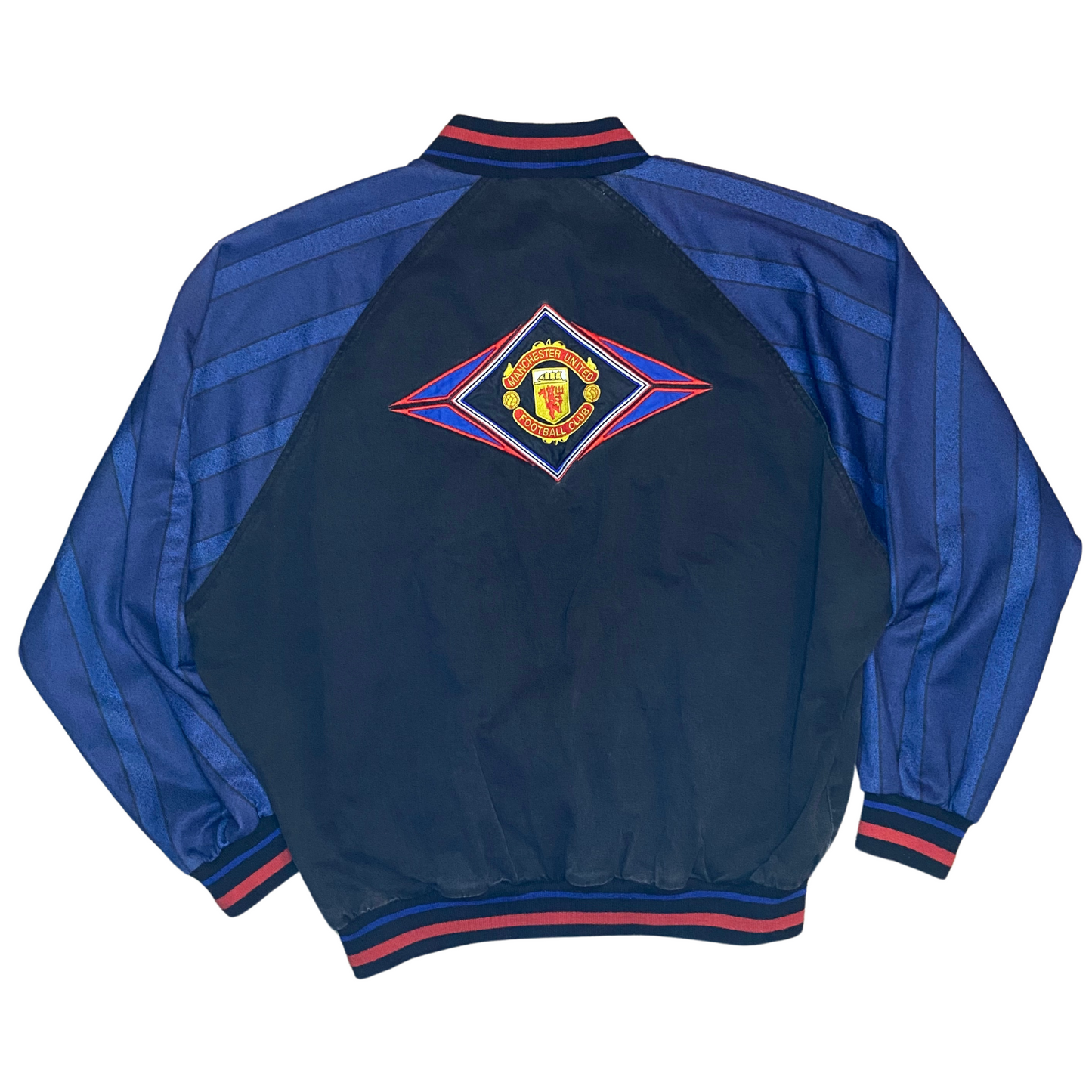 1994-95 Manchester United Denim Bomber Jacket - Excellent - XL