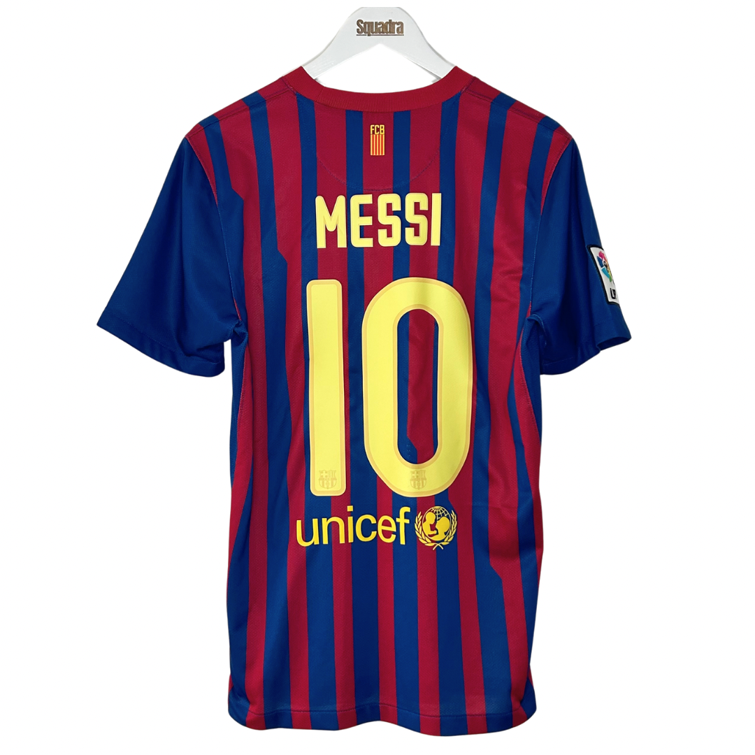 2011-12 Barcelona Home Shirt - Small - Messi 10