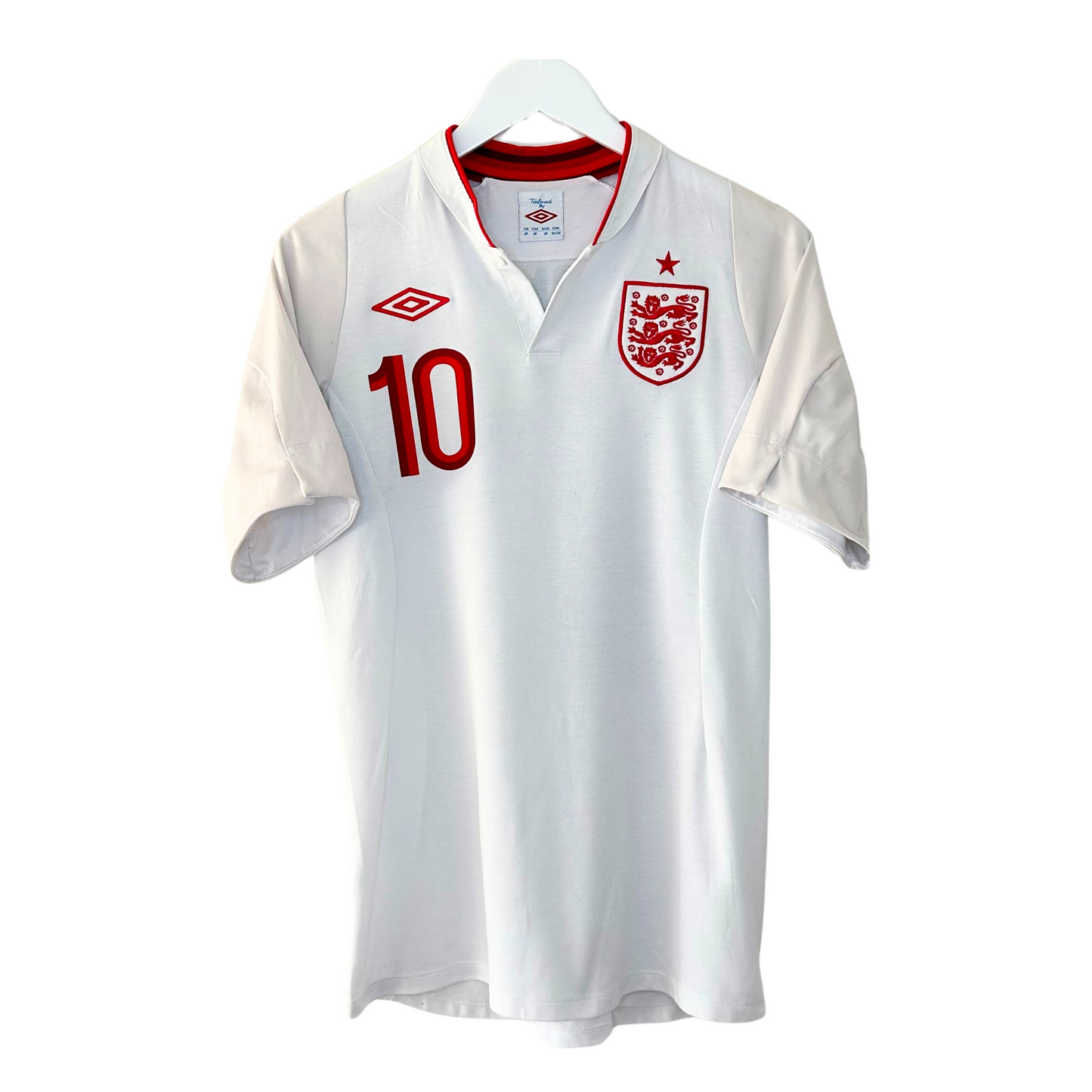 2012 England Home Shirt - Excellent - Small - Rooney 10