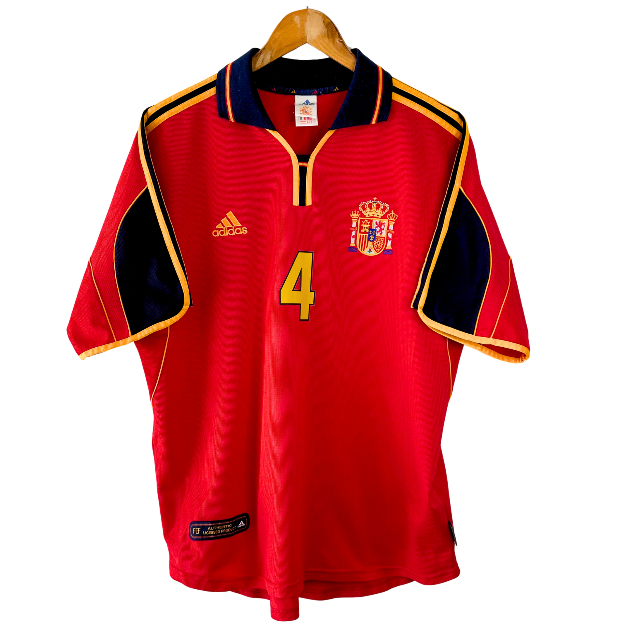 2000 Spain Home Shirt “Guardiola 4” - L