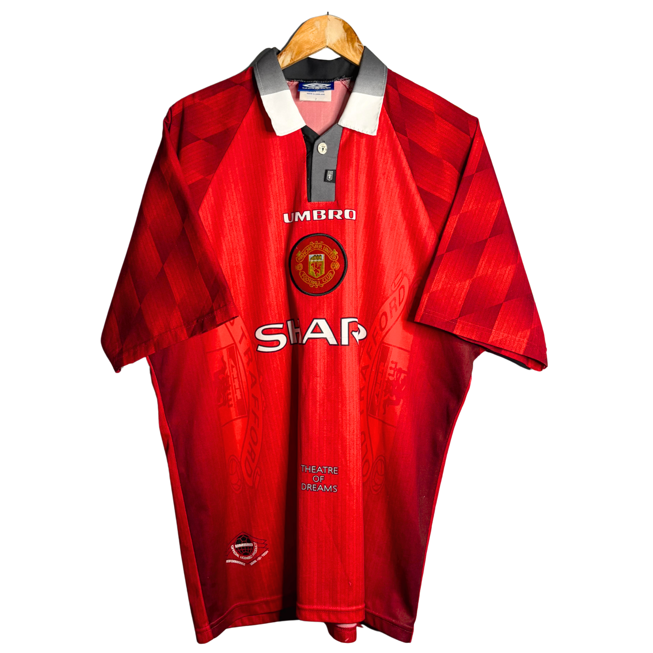 1996-98 Manchester United Home Shirt - XL