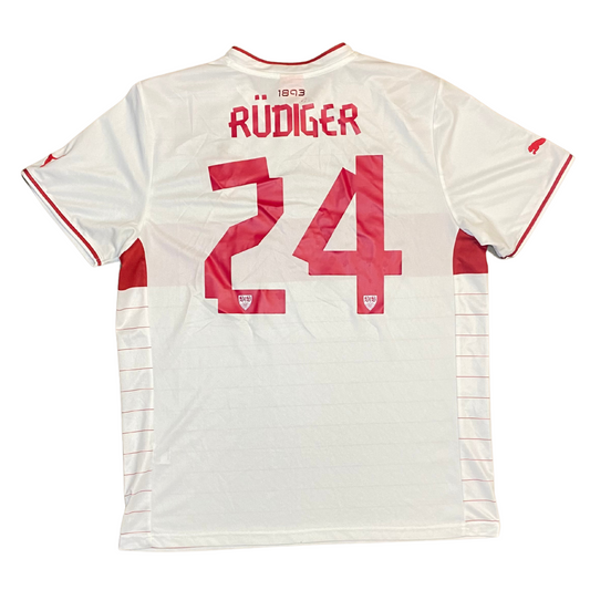 2013-14 Stuttgart Home Shirt - Great - XL - Rüdiger 24