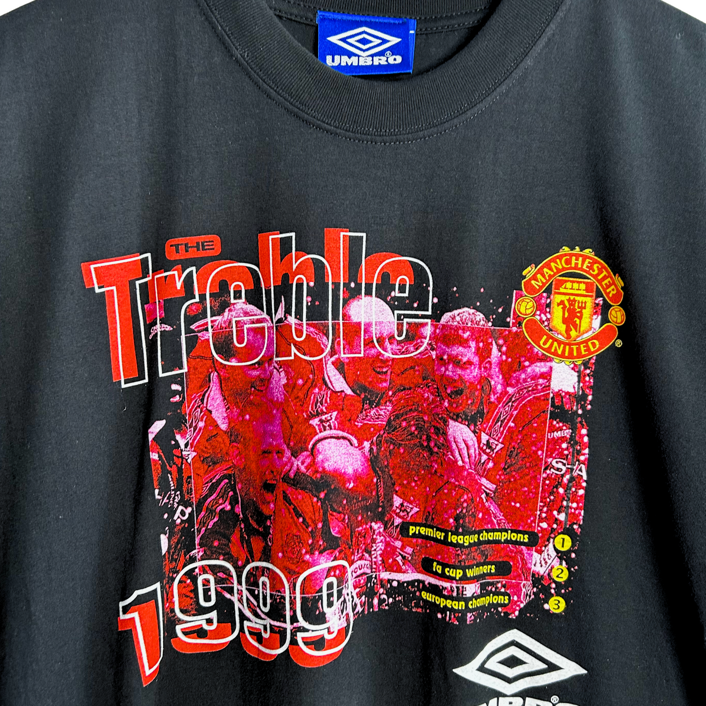 1999 Manchester United “Treble” Graphic Tee - L