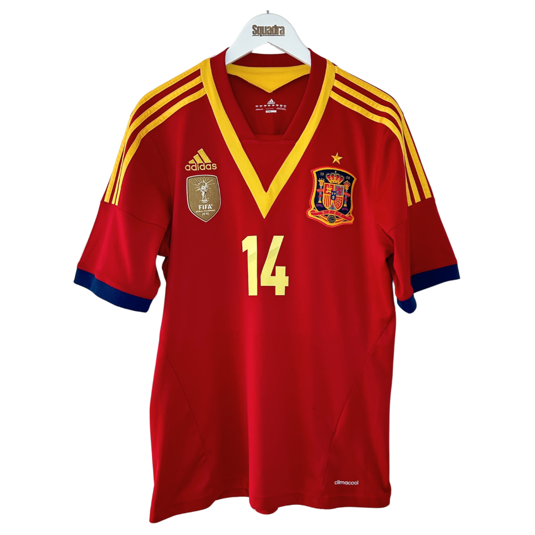 2013 Spain Home Shirt - Large - Alonso 14