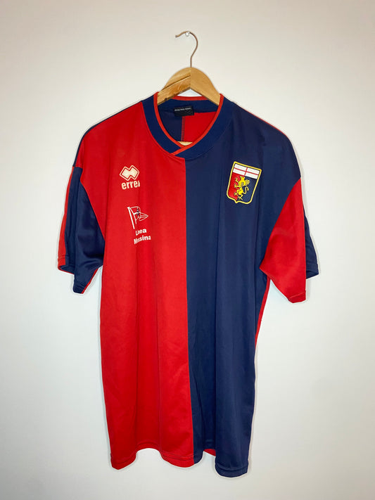 2001-02 Genoa Match Worn Youth Home Shirt - Excellent - Large - 17