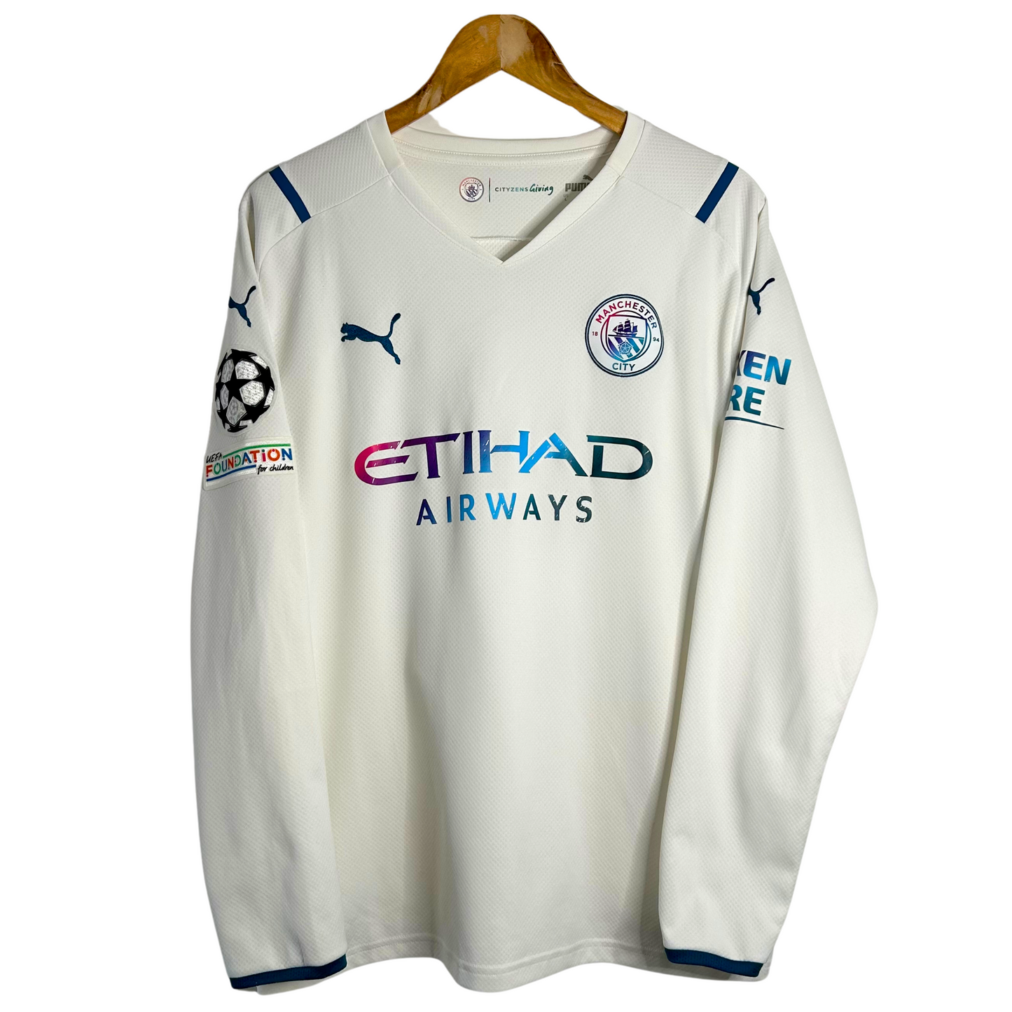 2021-22 Manchester City Away Shirt “Stones 5” - L