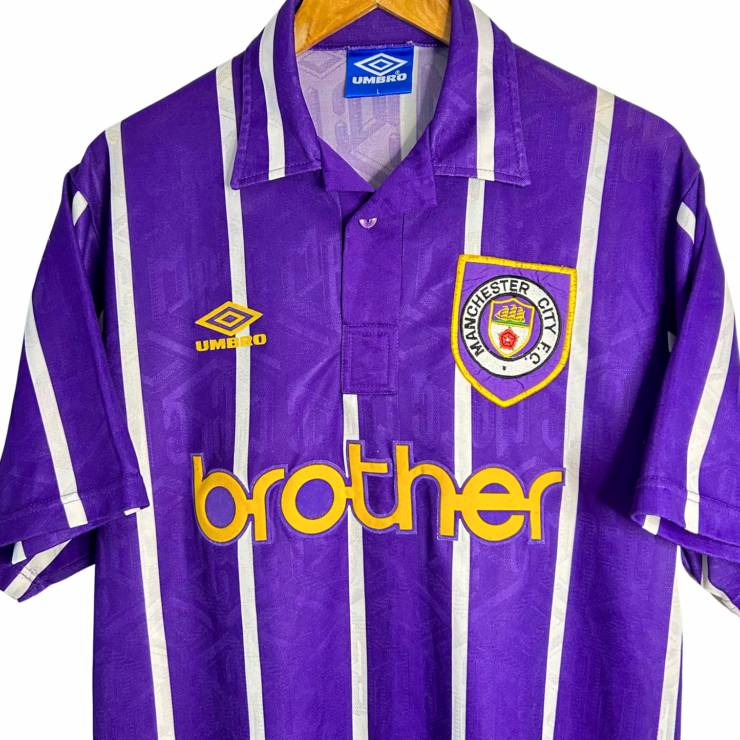 1992-94 Manchester City Away Shirt - L