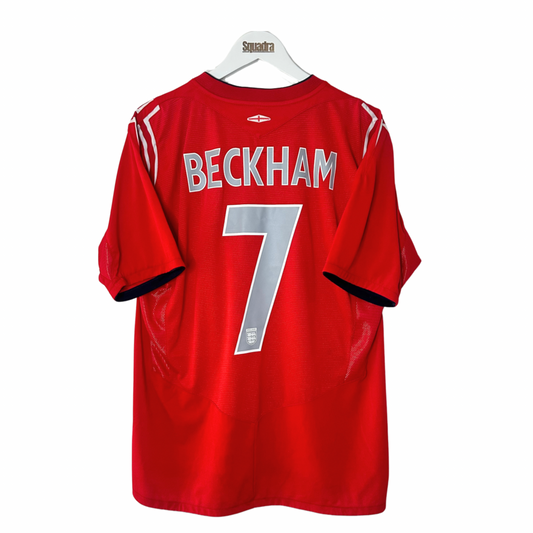 2004 England Away Shirt - Large - Beckham 7