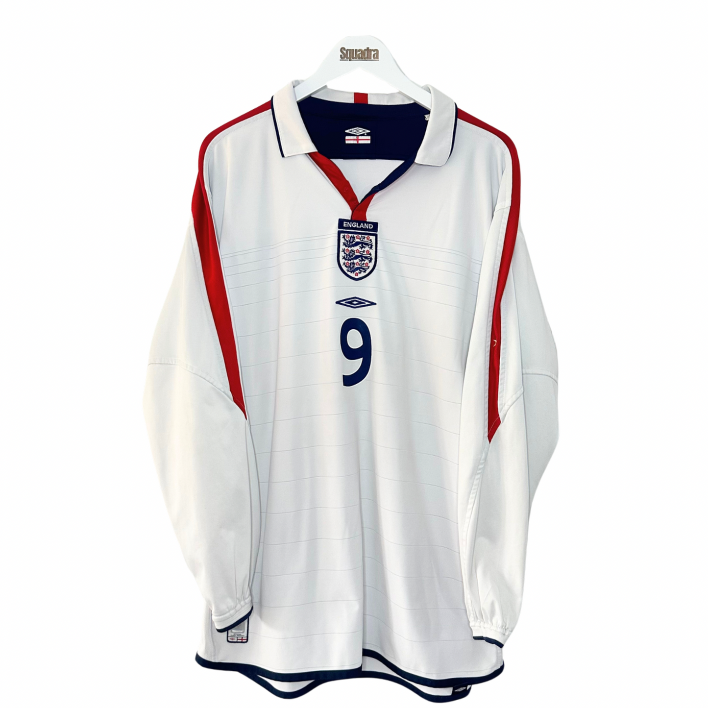 2004 England Home Shirt L/S - XL - Rooney 9