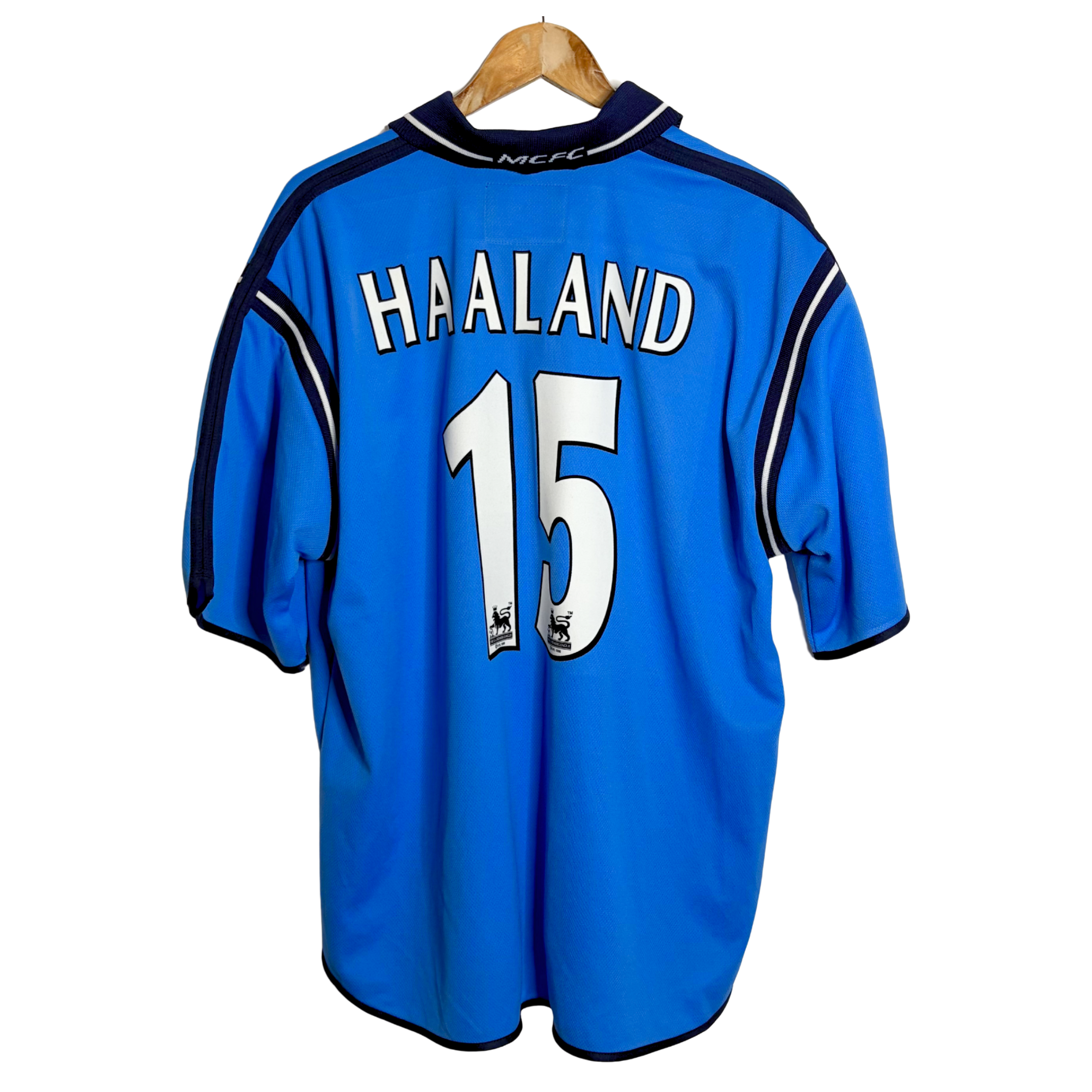 2002-03 Manchester City Home Shirt “Haaland 15” - XL