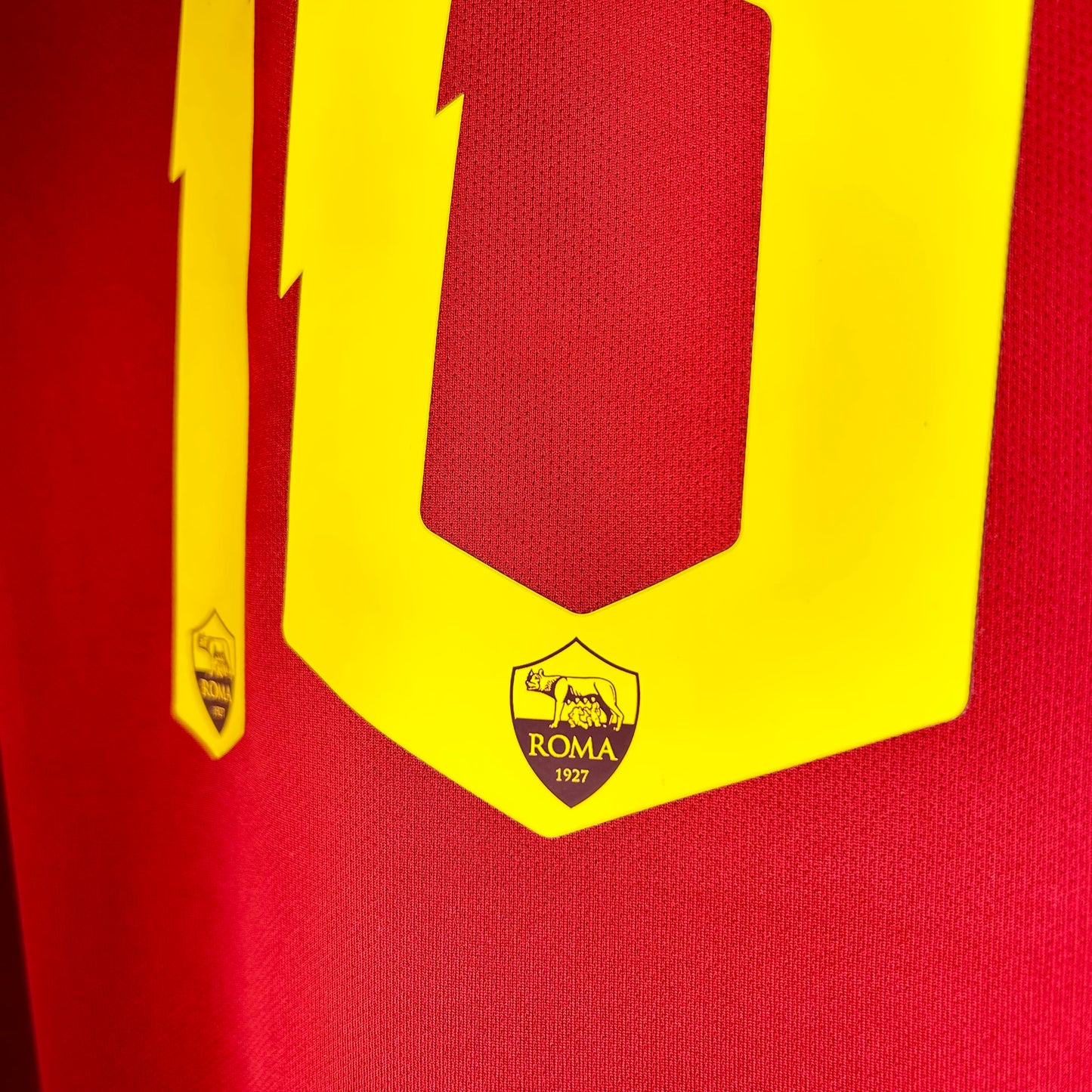 2019-20 Roma Home Shirt - XL - De Rossi 16 - Farewell Patch