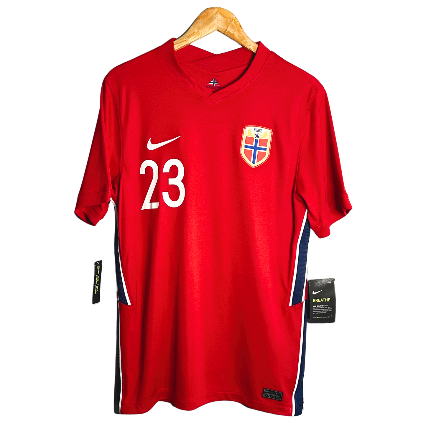 2020 Norway Home Shirt (BNWT) “Haaland 23” - L