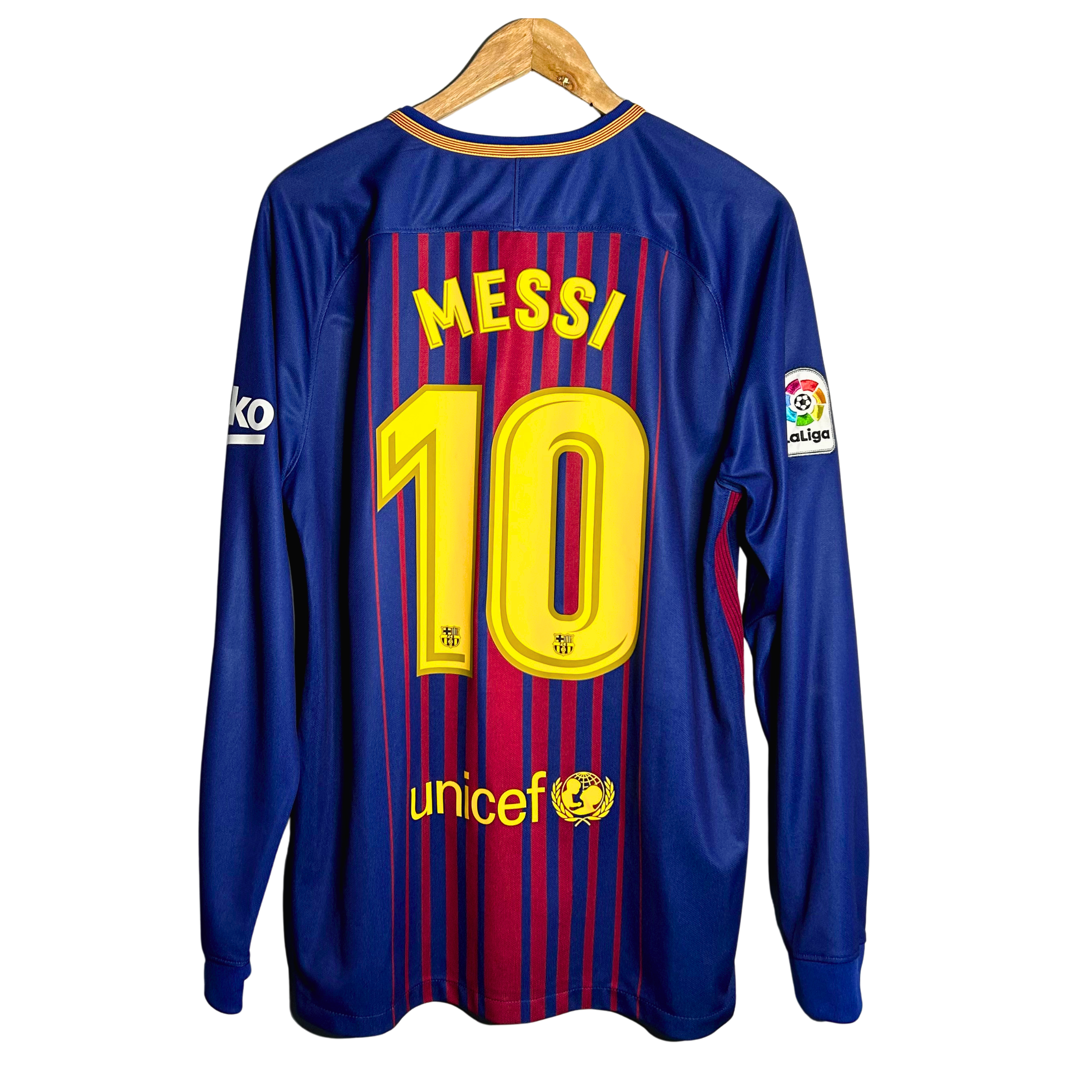 2017-18 Barcelona Home Shirt “Messi 10” - L