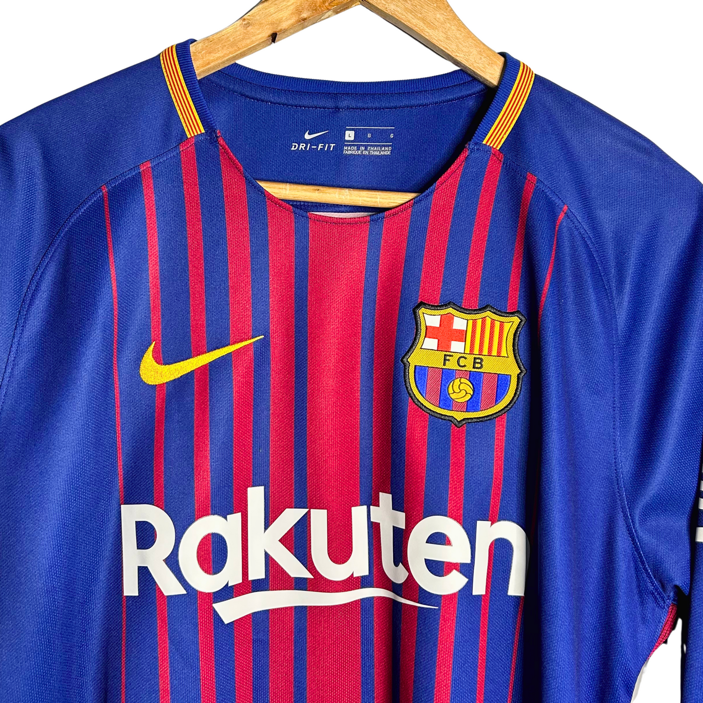2017-18 Barcelona Home Shirt “Messi 10” - L