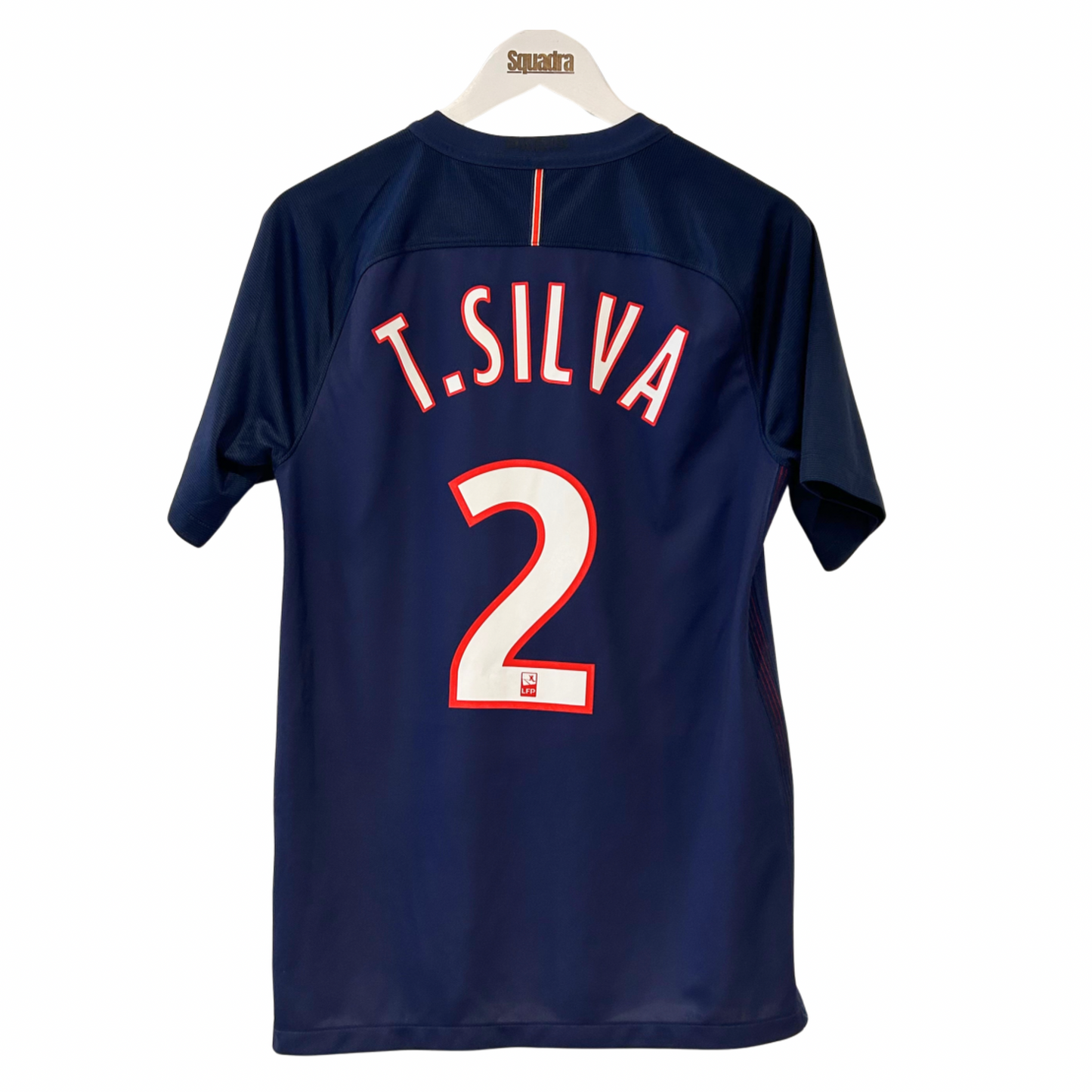 2016-17 PSG Home Shirt - Small - Thiago Silva 2