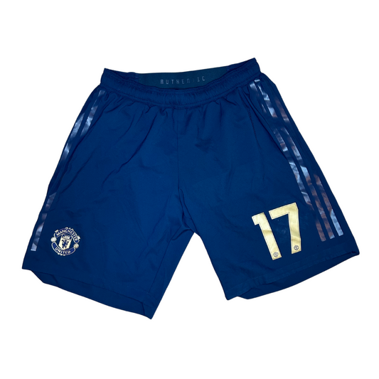 2018-19 Manchester United Match-Issued Third Shorts - Medium - Issued to Fred