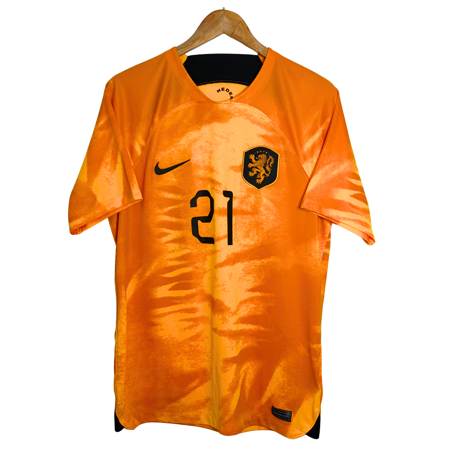 2022 Netherlands Home Shirt “De Jong 21” - M