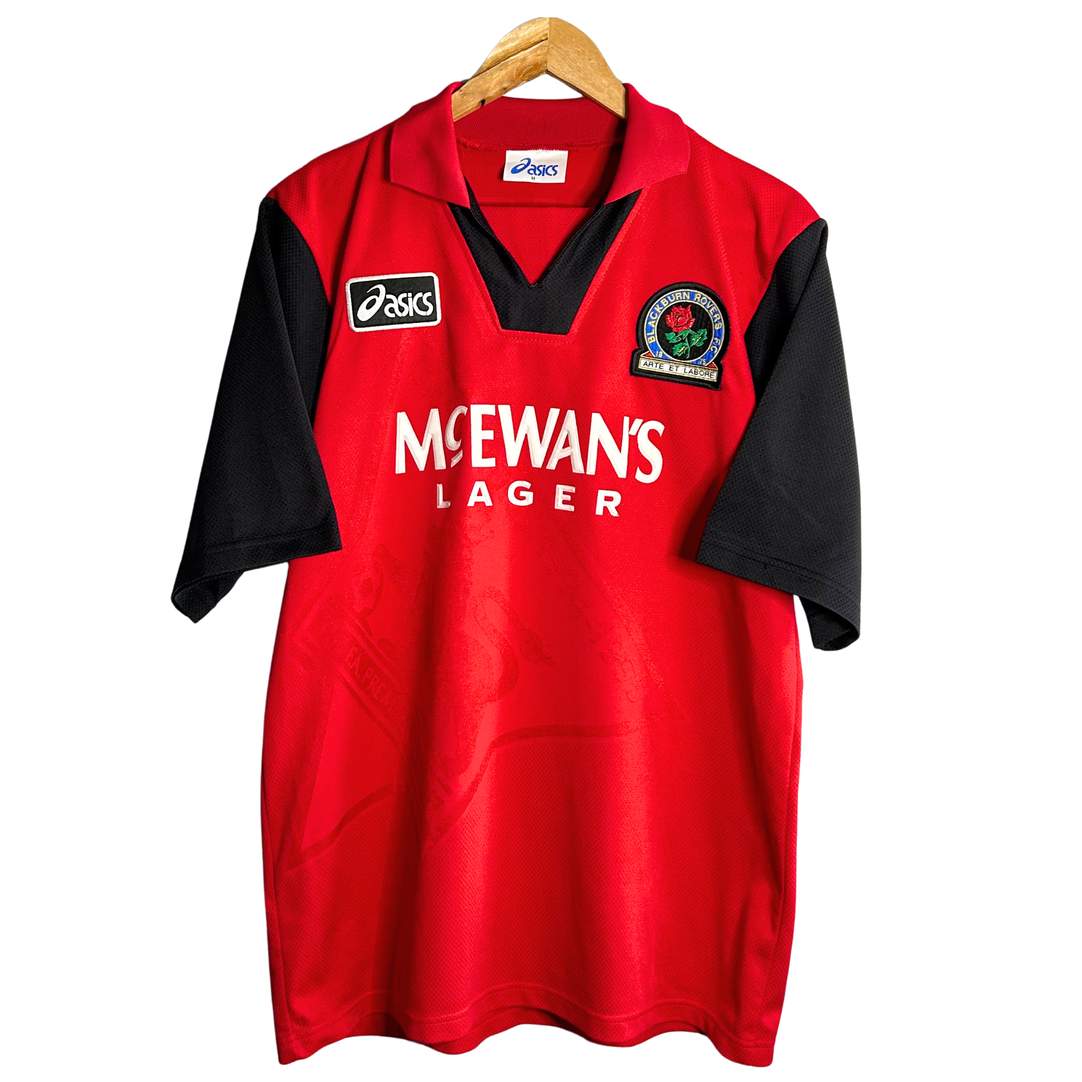 1995-96 Blackburn Rovers Away Shirt “Shearer 9” - M