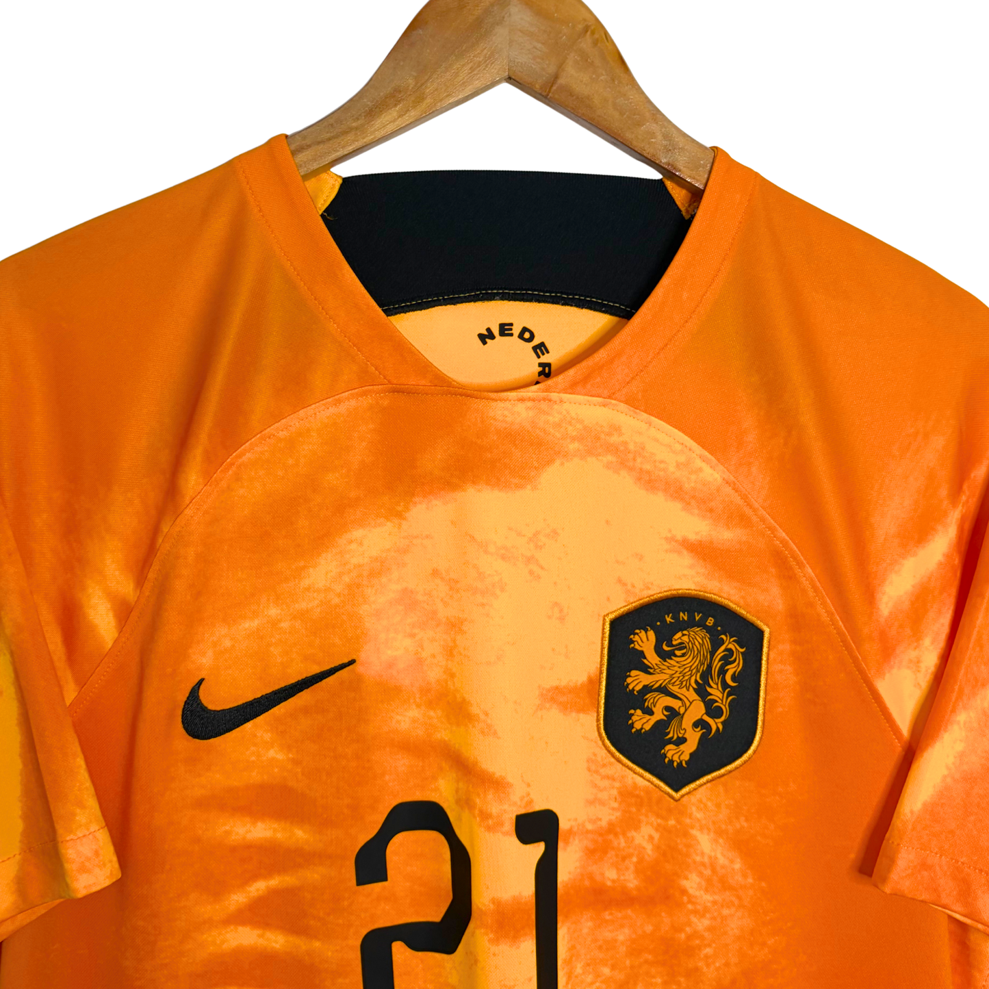 2022 Netherlands Home Shirt “De Jong 21” - M
