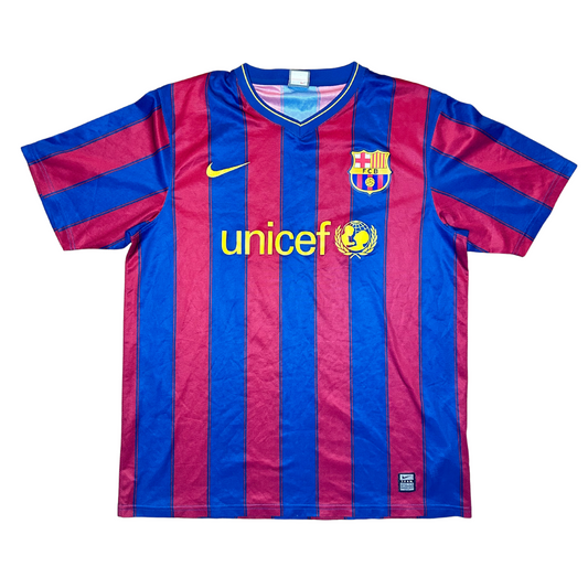 2009-10 Barcelona “Basic” Home Shirt - Excellent - Large