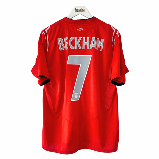 2004 England Away Shirt - Large - Beckham 7