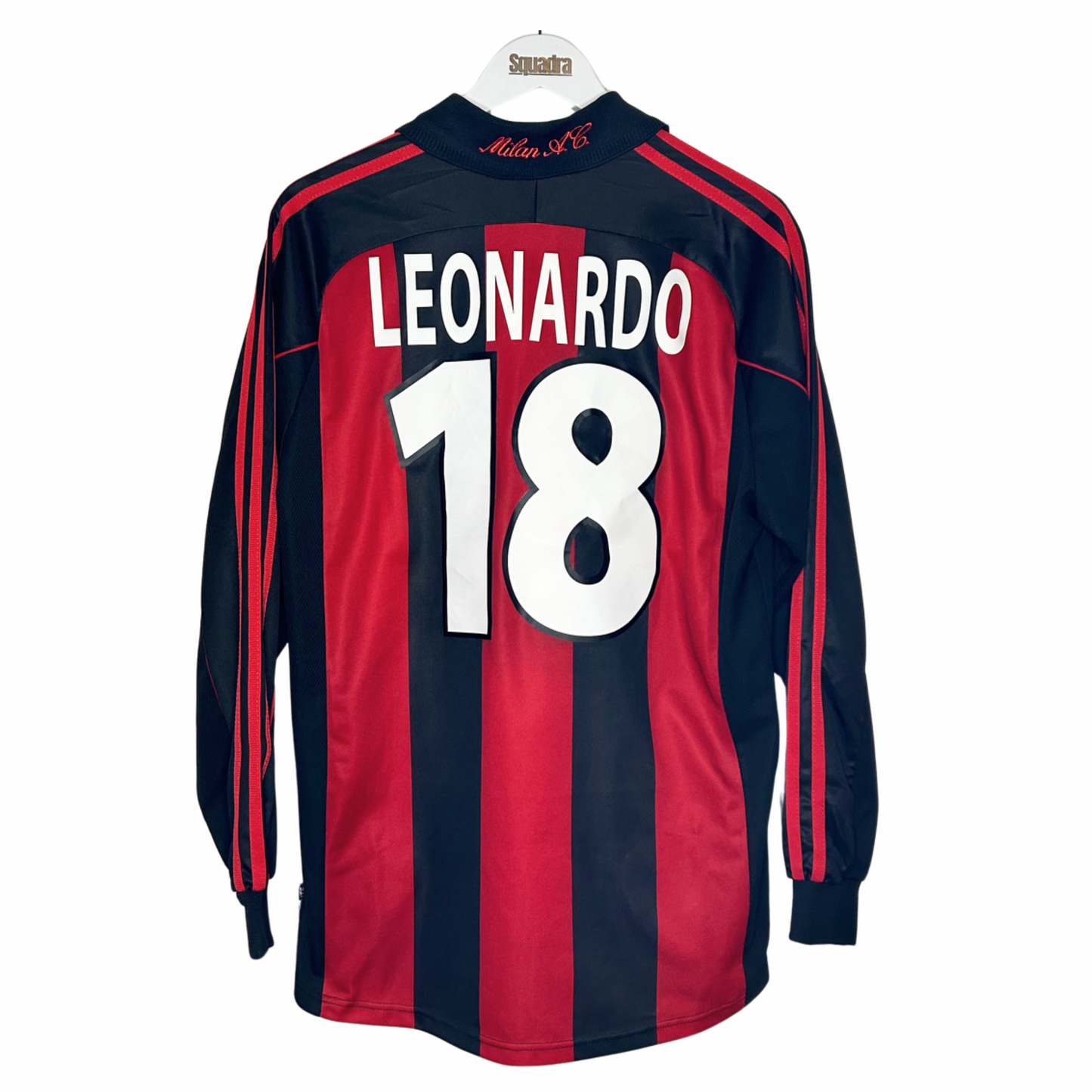 2000-01 AC Milan Player-Spec Home Shirt - Medium - Leonardo 18