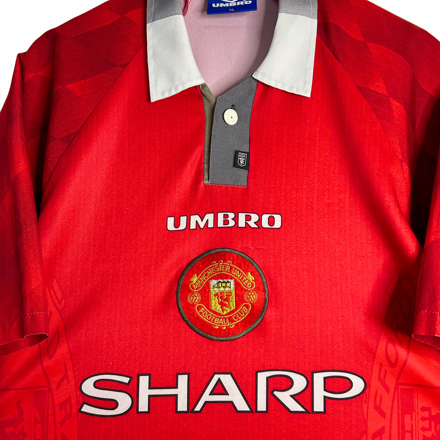 1996-98 Manchester United Home Shirt - XL