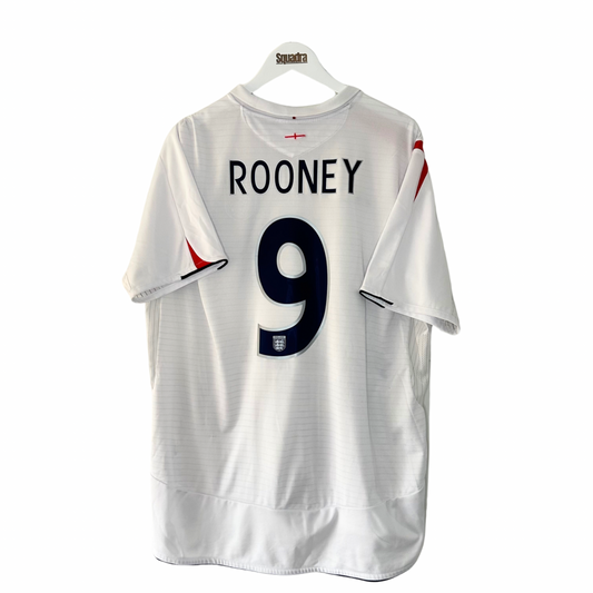 2006 England Home Shirt - XXL - Rooney 9