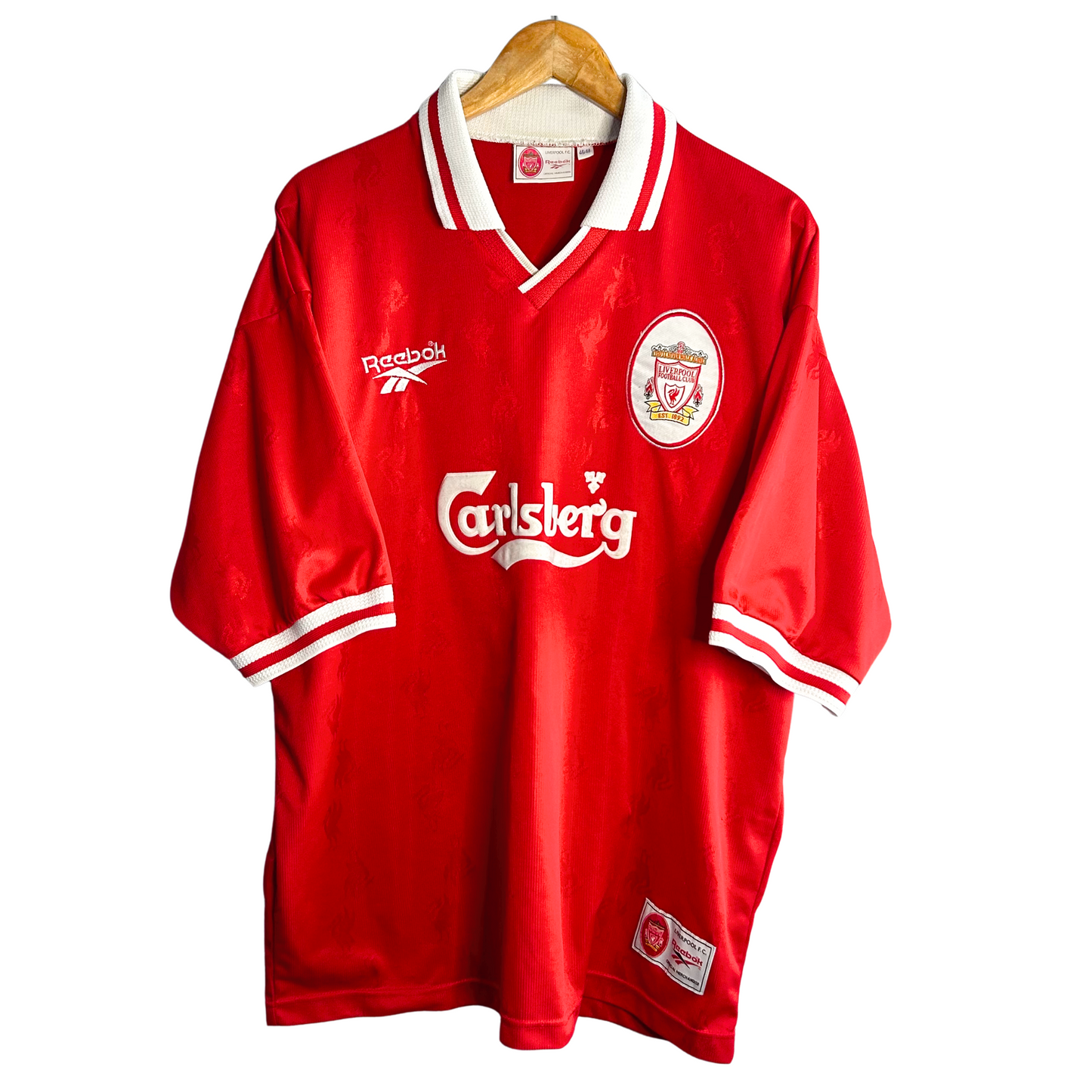 1996-98 Liverpool Home Shirt “Redknapp 11” - XL