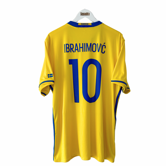 2016 Sweden Home Shirt - XL - Ibrahimovic 10