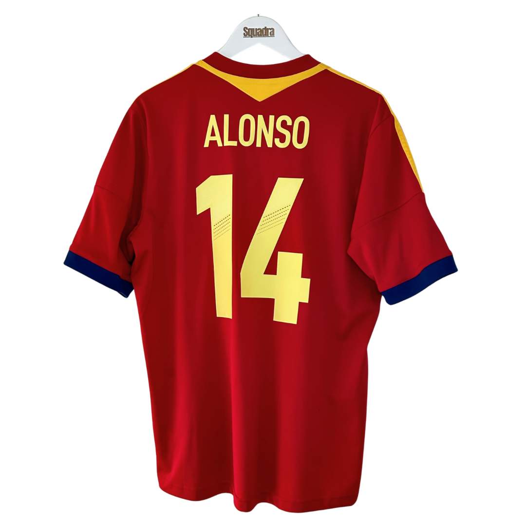 2013 Spain Home Shirt - Large - Alonso 14