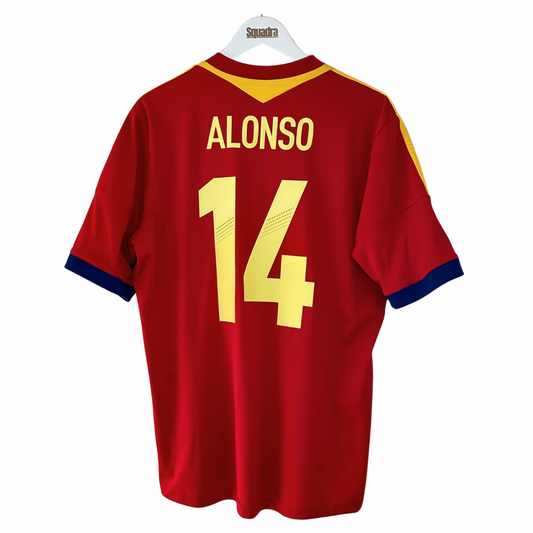 2013 Spain Home Shirt - Large - Alonso 14