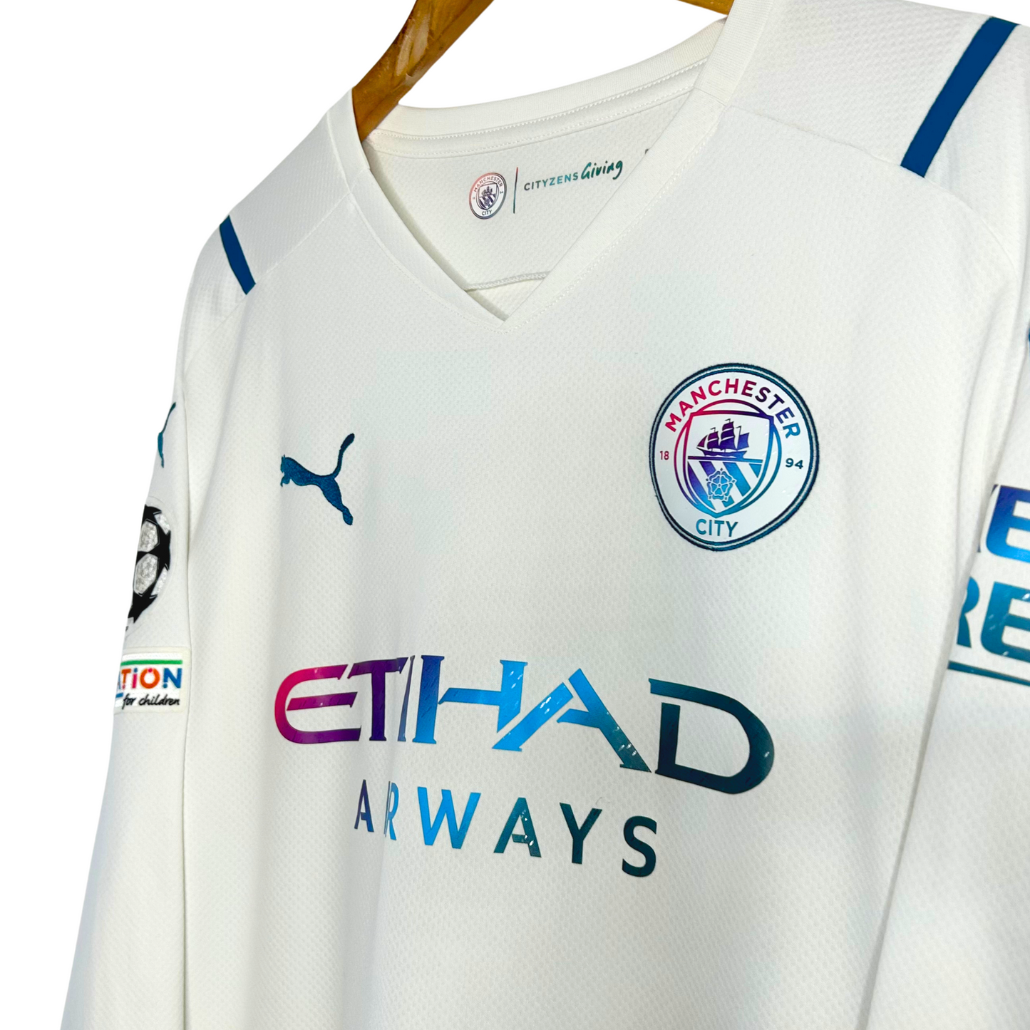 2021-22 Manchester City Away Shirt “Stones 5” - L